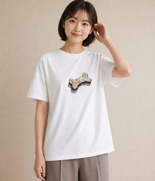 プリントTシャツ レディース パン 食べ物 フード イラスト レトロ 女子会 お揃い 白T YMAZO