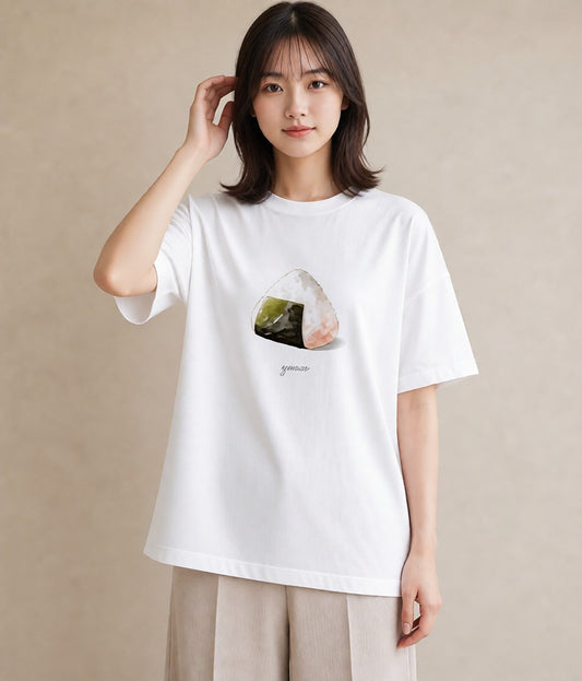 グラフィックTシャツ レディース どら焼き 食べ物 フード イラスト 普段使い 親子 20代 白T YMAZO