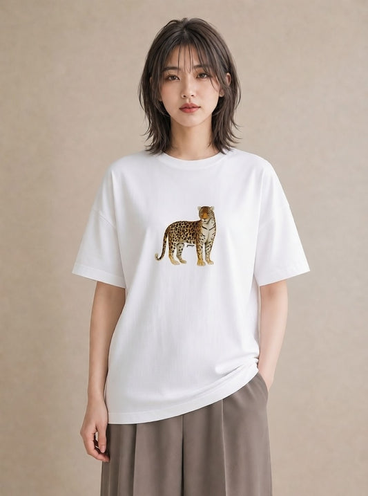 半袖Tシャツ レディース ぶち猫 猫 ねこ イラスト 旅行コーデ 週末コーデ 敬老の日 白T YMAZO
