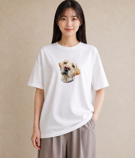 グラフィックTシャツ レディース 犬好き 犬 いぬ イラスト 手描き風 デイリーウェア 休日 白T YMAZO