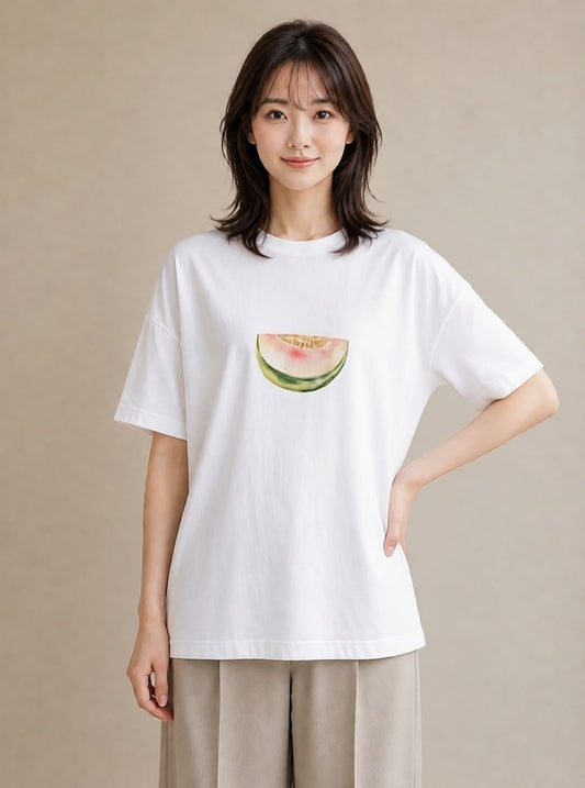 Tシャツ レディース アボカド 食べ物 フード イラスト きれいめ ギフト 母の日 白T YMAZO