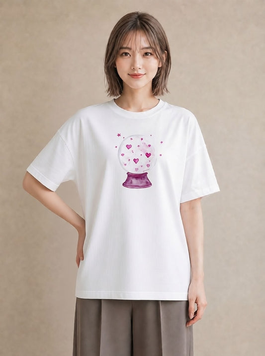 プリントTシャツ レディース 天秤座 星空 宇宙 イラスト 線画 夏コーデ 通学 白T YMAZO