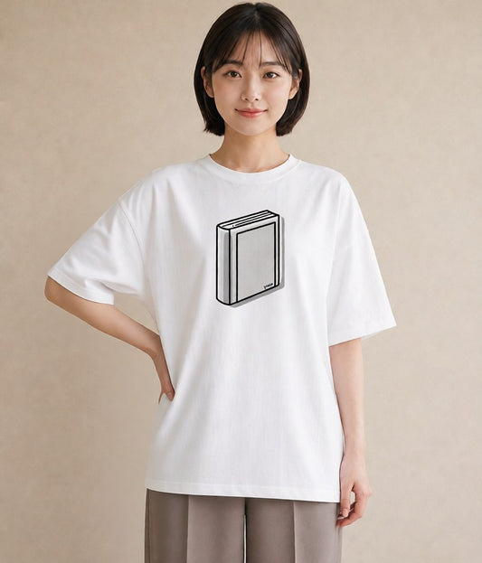 Tシャツ レディース 本 読書 ブック イラスト 休日コーデ ギフト 母の日 白T YMAZO