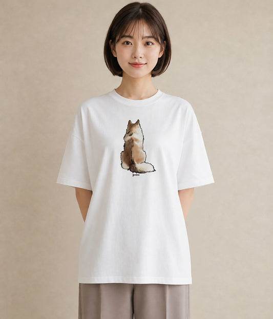 グラフィックTシャツ レディース 猫 ねこ イラスト ヴィンテージ風 休日 ペアコーデ 白T YMAZO