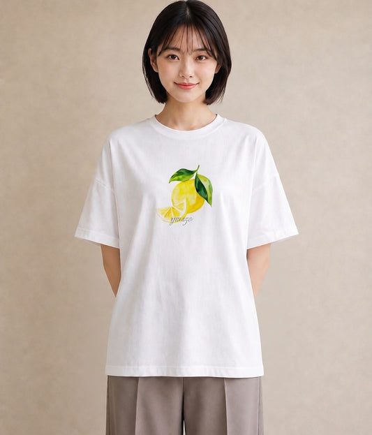 グラフィックTシャツ レディース バナナ 食べ物 フード イラスト モード ホワイトデー 春服 白T YMAZO