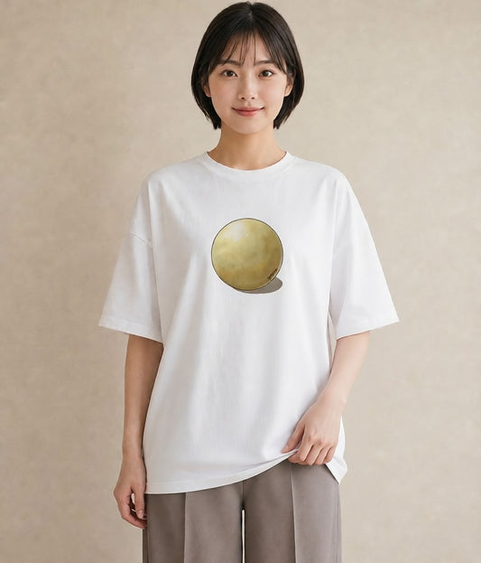 半袖Tシャツ レディース おにぎり 食べ物 フード イラスト 水彩風 綿100 デート 白T YMAZO