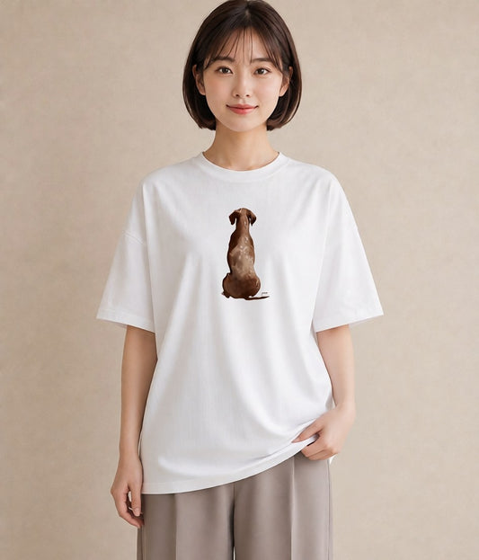 半袖Tシャツ レディース しっぽ 猫 ねこ イラスト シック 普段着 週末コーデ 白T YMAZO