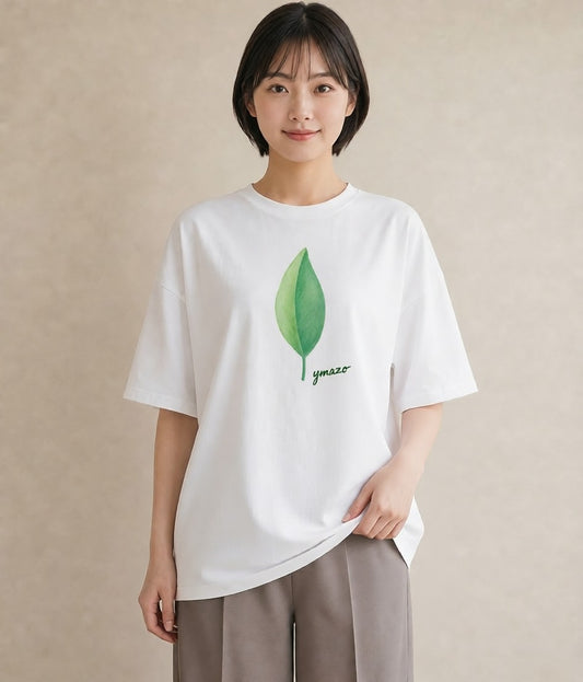 グラフィックTシャツ レディース アボカド 食べ物 フード イラスト 水彩風 20代 カジュアルコーデ 白T YMAZO