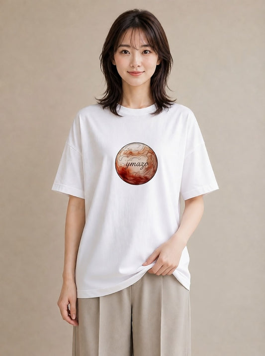 半袖Tシャツ レディース 乙女座 星空 宇宙 イラスト きれいめ 部屋着 女性向けギフト 白T YMAZO