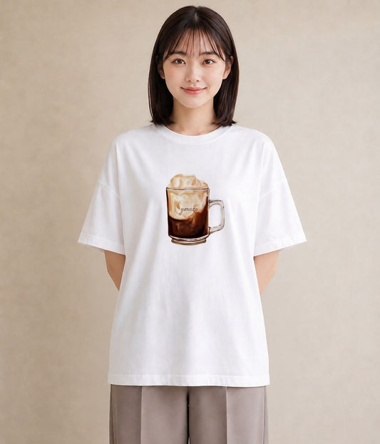 Tシャツ レディース クリームソーダ 食べ物 フード イラスト ゆるコーデ 休日 ペアコーデ 白T YMAZO