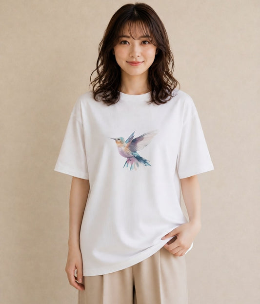 プリントTシャツ レディース マメルリハ ペット 動物 イラスト モード 週末コーデ 敬老の日 白T YMAZO