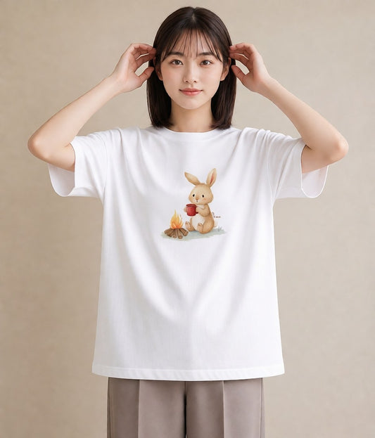 半袖Tシャツ レディース ココア 食べ物 フード イラスト シック ギフト 母の日 白T YMAZO