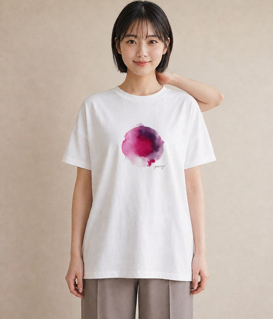 プリントTシャツ レディース 牡羊座 星空 宇宙 イラスト ガーリー デイリーウェア 休日 白T YMAZO