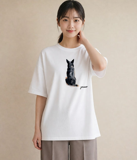 グラフィックTシャツ レディース アビシニアン 猫 ねこ イラスト ポップ 敬老の日 ホワイトデー 白T YMAZO