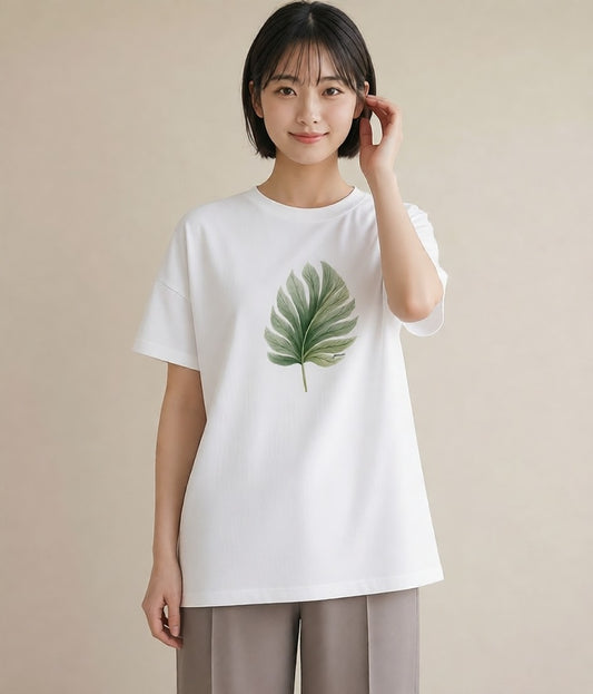 グラフィックTシャツ レディース バナナ 食べ物 フード イラスト ポップ デイリーウェア 休日 白T YMAZO