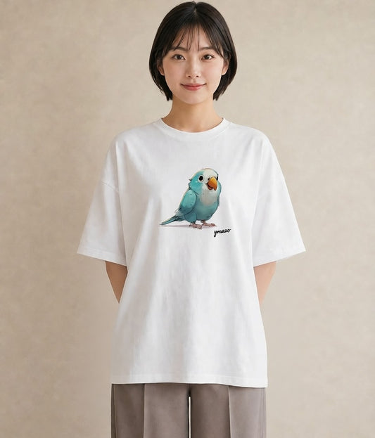 半袖Tシャツ レディース オカメインコ ペット 動物 イラスト モード 部屋着 女性向けギフト 白T YMAZO
