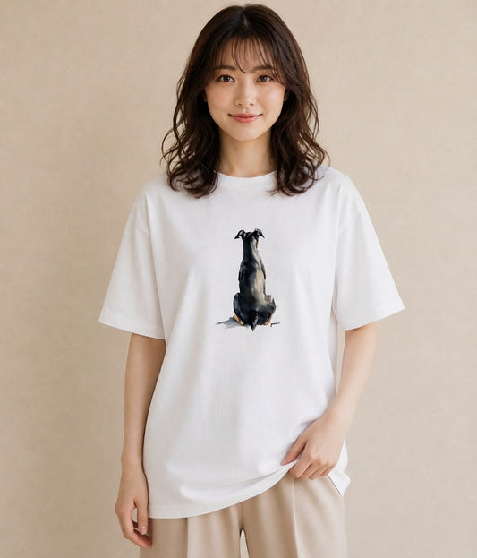 Tシャツ レディース ミックス犬 犬 いぬ イラスト 淡色 女性 旅行用 白T YMAZO