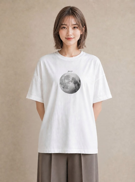 Tシャツ レディース プラネット 星空 宇宙 イラスト ボタニカル 通勤 在宅 白T YMAZO