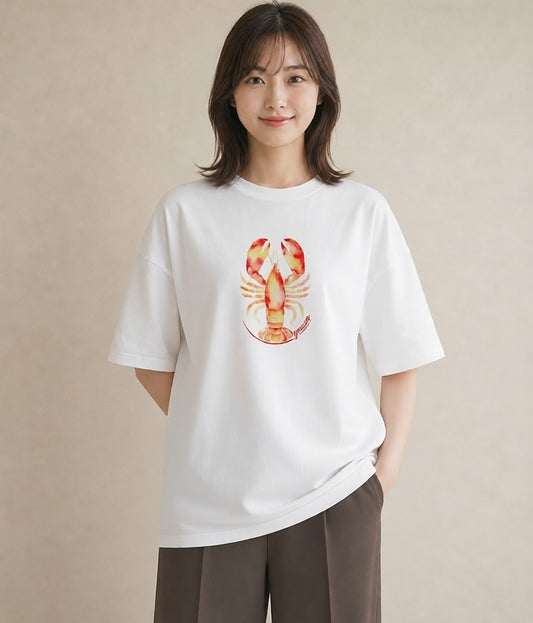 Tシャツ レディース 蠍座 星空 宇宙 イラスト シンプル 夏コーデ 通学 白T YMAZO