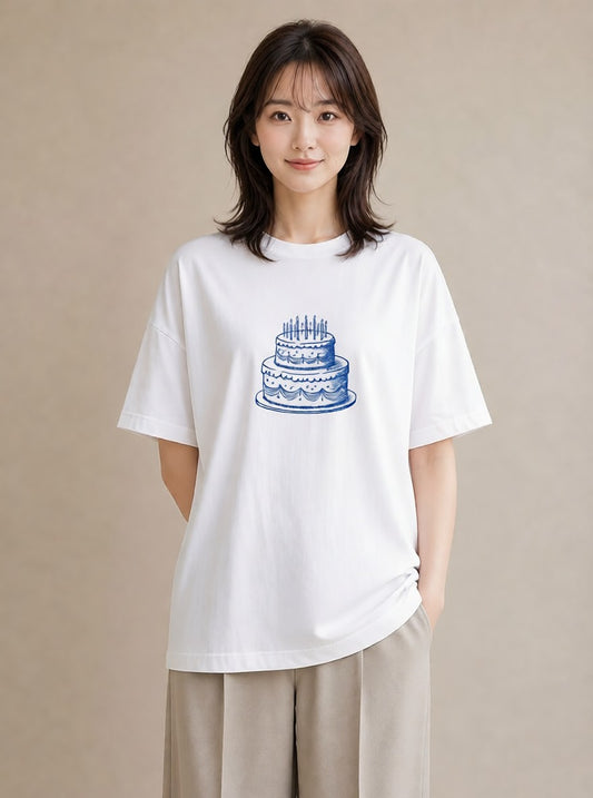 グラフィックTシャツ レディース スイーツ お菓子 デザート イラスト きれいめ ビーチ デイリーウェア 白T YMAZO