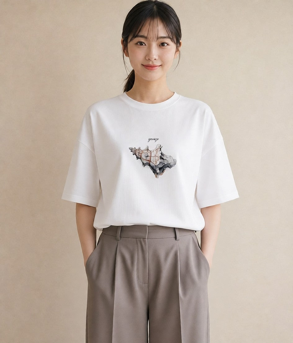 Tシャツ レディース かたつむり 昆虫 虫 イラスト 普段使い ホワイトデー 春服 白T YMAZO