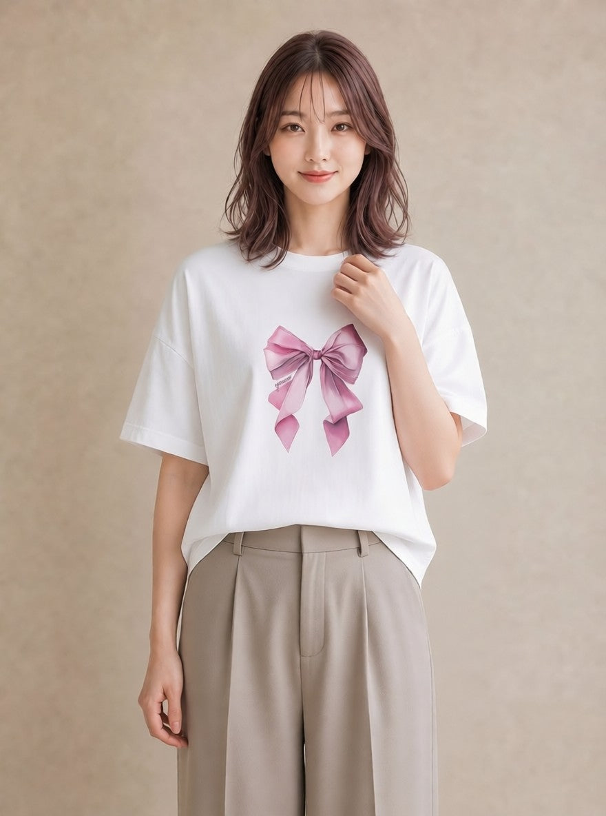 Tシャツ レディース バレエシューズ バレエ トウシューズ ナチュラル アンティーク イラスト 線画 誕生日プレゼント 綿100 白T YMAZO