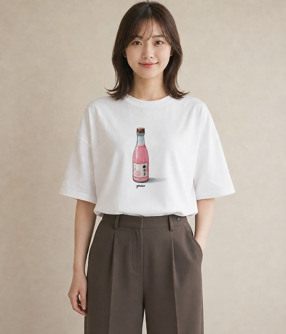 半袖Tシャツ レディース だんご 食べ物 フード イラスト きれいめ 夏コーデ 通学 白T YMAZO