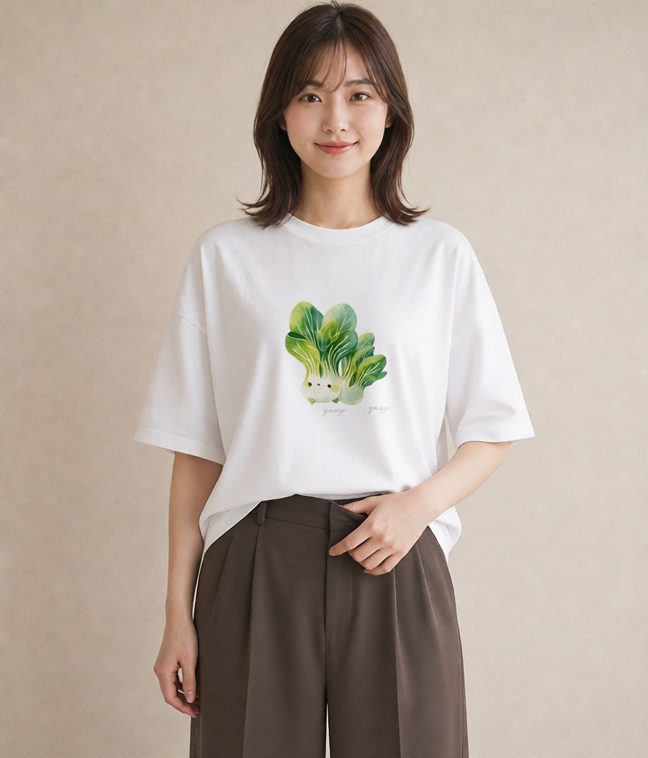 グラフィックTシャツ レディース チンアナゴ 海の生き物 海 イラスト 淡色 春服 ミセス 白T YMAZO