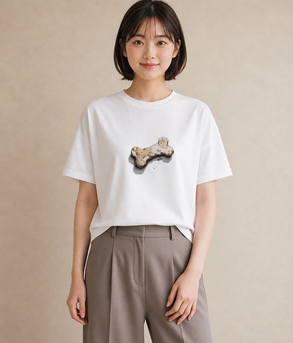 プリントTシャツ レディース パン 食べ物 フード イラスト レトロ 女子会 お揃い 白T YMAZO