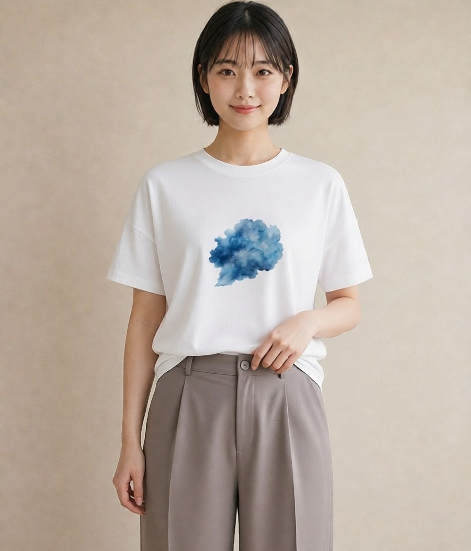 プリントTシャツ レディース 乙女座 星空 宇宙 イラスト カジュアル ビーチ デイリーウェア 白T YMAZO