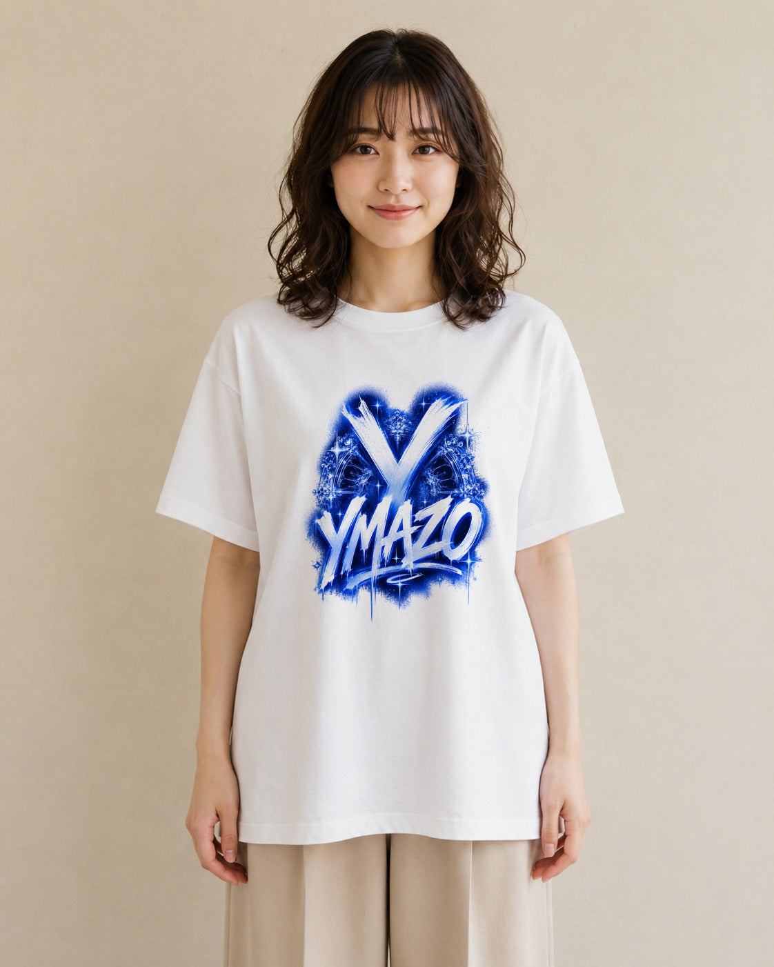 藍のしるべ|水彩 半袖Tシャツ レディース