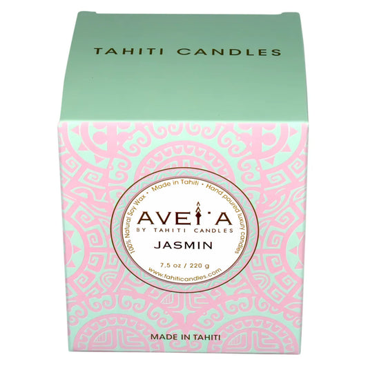 TAHITI CANDLES 220g (タヒチ キャンドルズ) フランス領ポリネシア初のラグジュアリーフレグランス JASMIN (ジャスミン) 6-19個