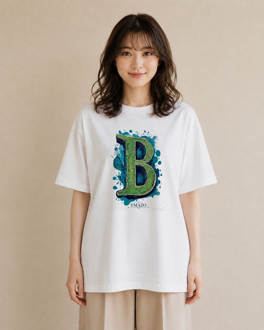 緑萌ゆる|水彩 半袖Tシャツ レディース
