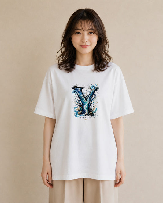 渚のうた|水彩 半袖Tシャツ レディース(スタンダードプリント 15×20cm)
