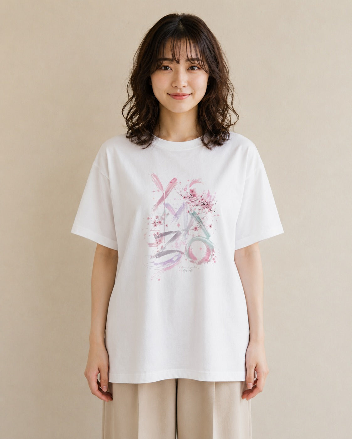 墨のかおり|水彩 半袖Tシャツ レディース