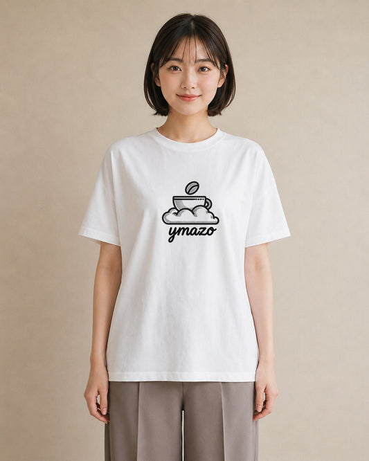 プリントTシャツ レディース コーヒー カフェ 珈琲 イラスト ヴィンテージ風 ホワイトデー 春服 白T YMAZO