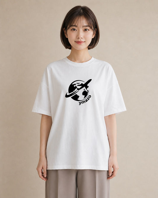 Tシャツ レディース 旅 トラベル スタンプ イラスト シンプル 秋コーデ おしゃれギフト 白T YMAZO