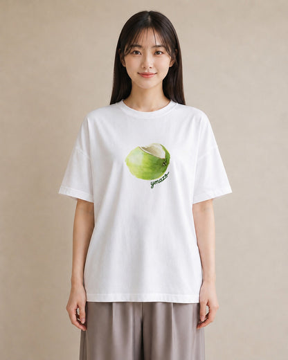 グラフィックTシャツ レディース どんぐり 植物 ボタニカル イラスト 個性的 親子 20代 白T YMAZO