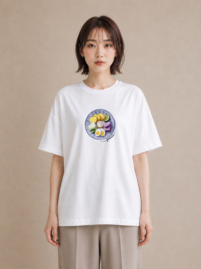デザインTシャツ レディース お寿司 食べ物 フード イラスト ポップ 20代 カジュアルコーデ 白T YMAZO