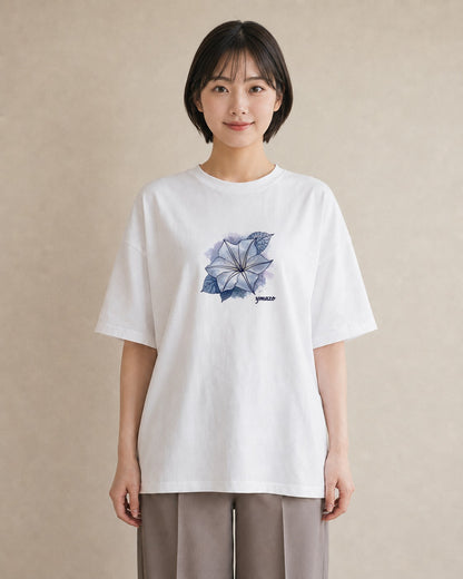 プリントTシャツ レディース ゆり 百合 花 花柄 イラスト ヴィンテージ風 女子会 お揃い 白T