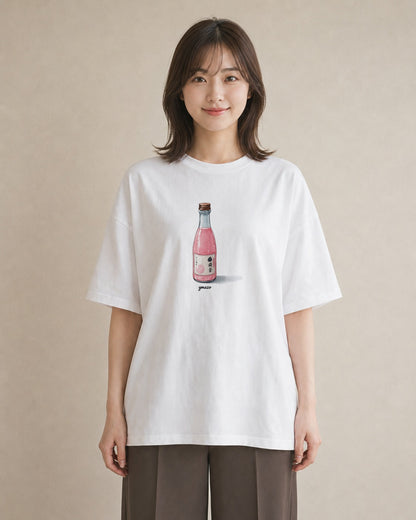 半袖Tシャツ レディース だんご 食べ物 フード イラスト きれいめ 夏コーデ 通学 白T YMAZO