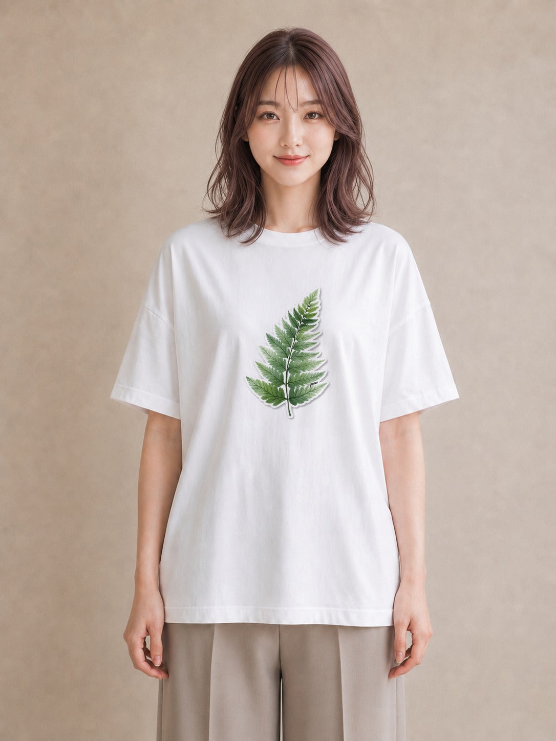 Tシャツ レディース ボタニカル 植物 イラスト お洒落 誕生日プレゼント 綿100 白T YMAZO