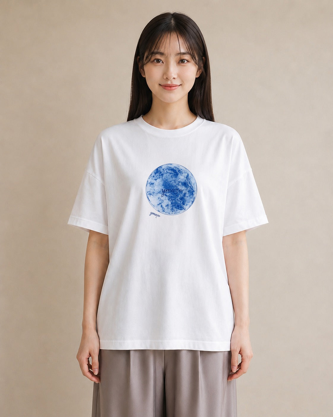 Tシャツ レディース 天秤座 星空 宇宙 イラスト 上品 自分用 ルームウェア 白T YMAZO