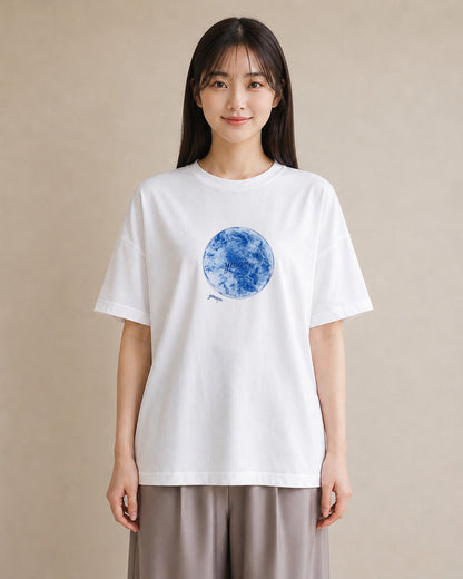 Tシャツ レディース 天秤座 星空 宇宙 イラスト 上品 自分用 ルームウェア 白T YMAZO