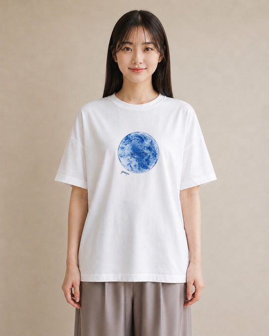 Tシャツ レディース 天秤座 星空 宇宙 イラスト 上品 自分用 ルームウェア 白T YMAZO