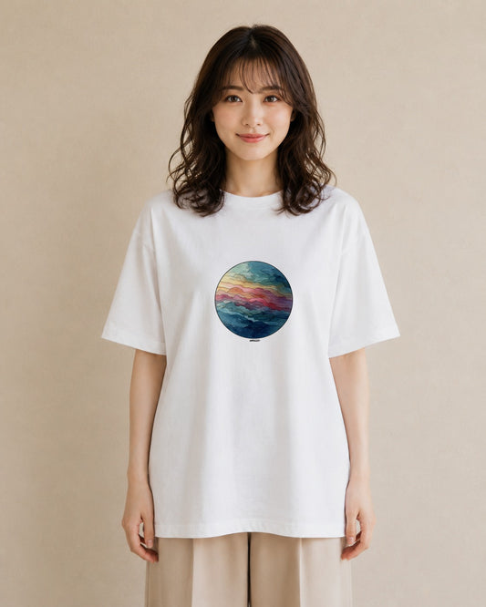 Tシャツ レディース 蠍座 星空 宇宙 イラスト シック ペアコーデ 秋コーデ 白T YMAZO