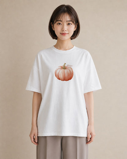 Tシャツ レディース メロン 食べ物 フード イラスト ラフ 秋コーデ おしゃれギフト 白T YMAZO