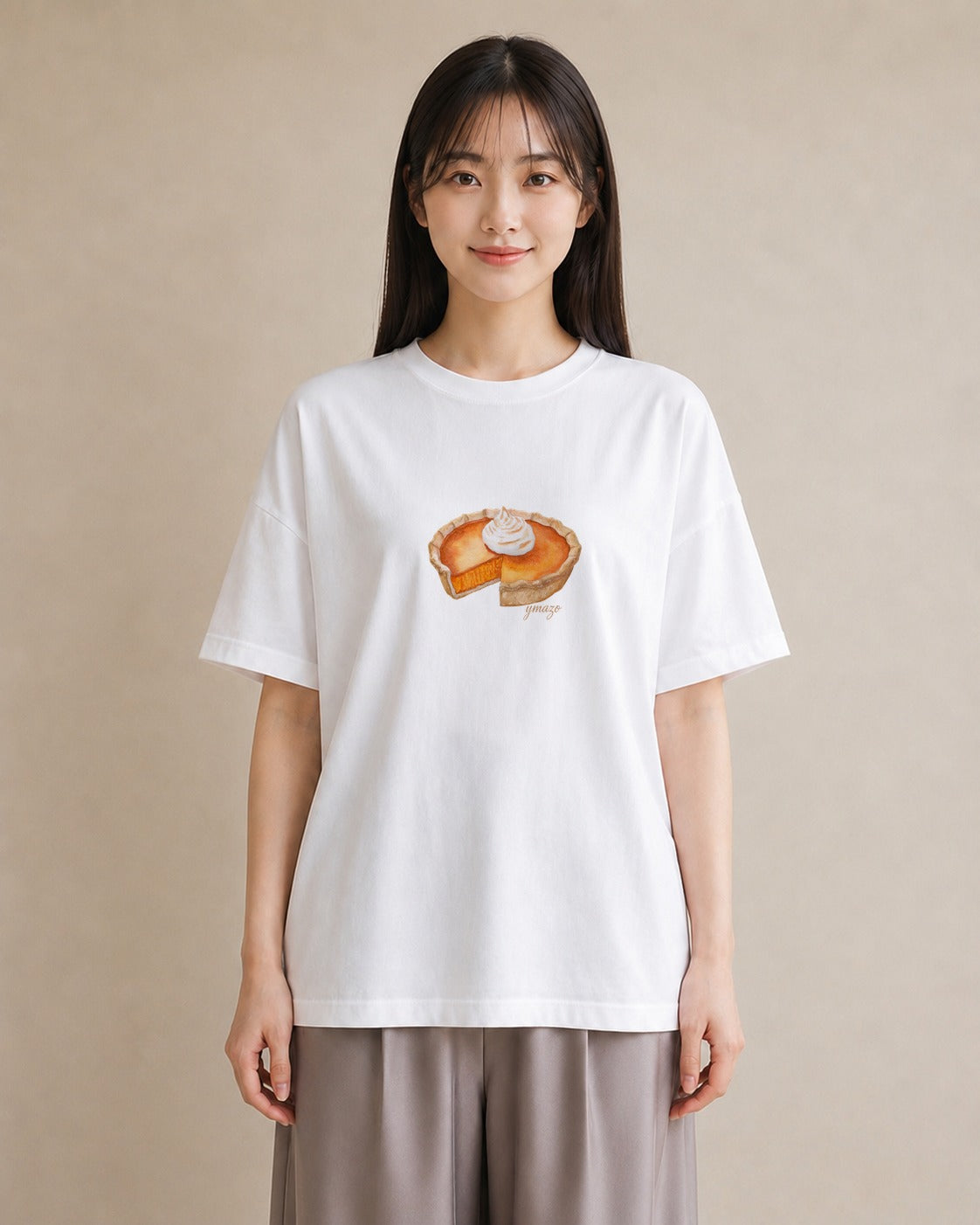 デザインTシャツ レディース あんみつ 食べ物 フード イラスト 個性的 母娘コーデ 自分用 白T YMAZO
