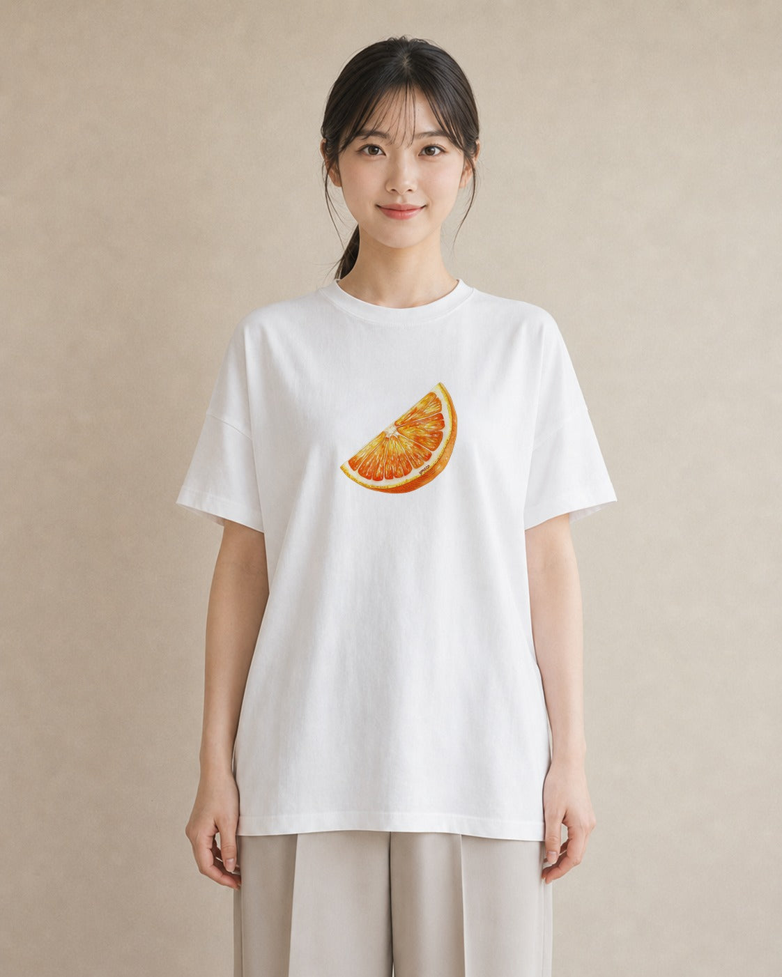 Tシャツ レディース パイナップル 食べ物 フード イラスト ガーリー カフェ服 クリスマス 白T YMAZO