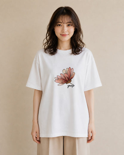 Tシャツ レディース カーネーション 花 花柄 イラスト モード 親子 20代 白T